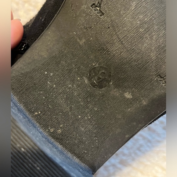 Streetwear Society Black Suede Sock Heeled Boots - Picture 3 of 5